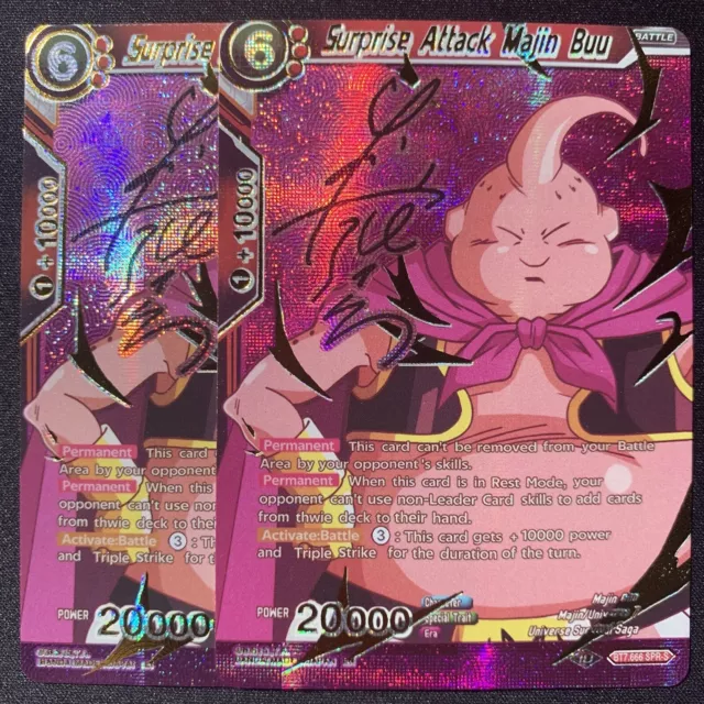 Surprise Attack Majin Buu | SPR-S Signature | Custom Art | Dragon Ball Z Cards