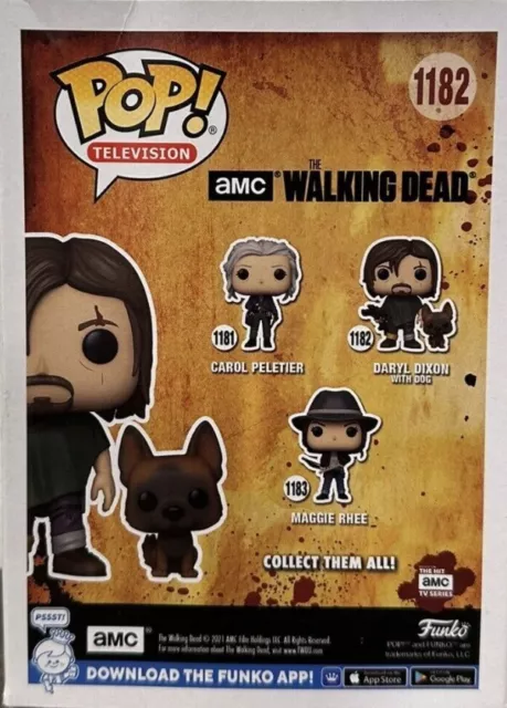 Funko Pop! TV: The Walking Dead 1182#Daryl Dixon With Dog Vinyl Action Figures 3