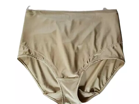 WOMENS VANITY FAIR Panty Shaper Size 10 3 XL Gold Shapewear Panty ...