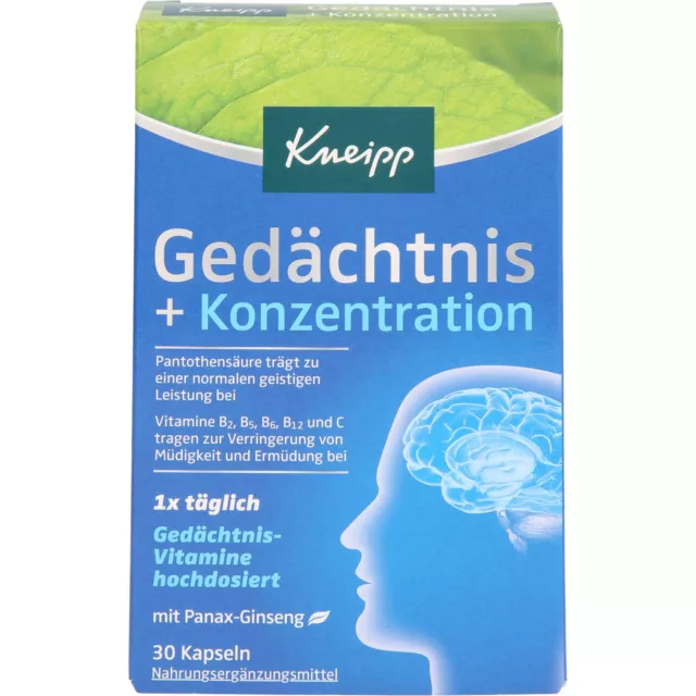 Kneipp Gedächtnis + Konzentration, 30 St. Kapseln 10032685