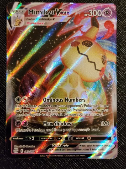 Mimikyu V & Vmax 069/172 Brilliant Stars - Ultra Rare Pokemon Card Lot