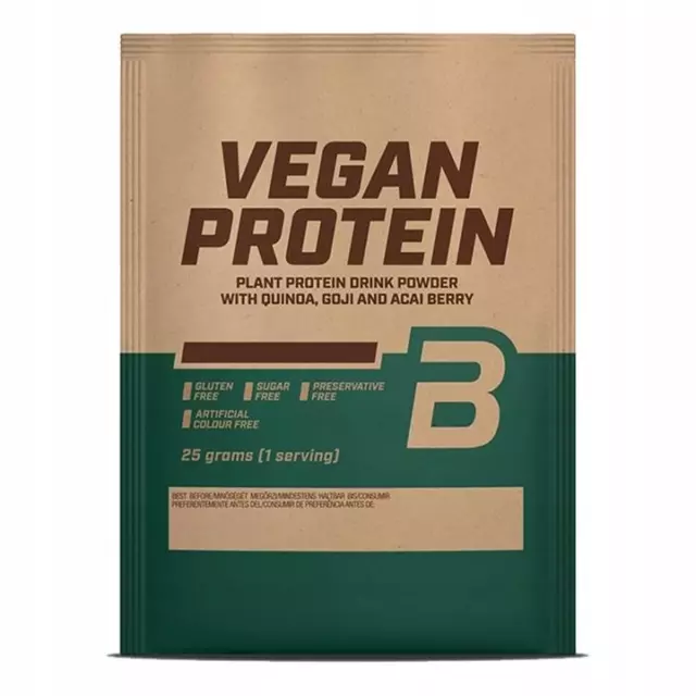 Proteine vegane BioTech USA, Torta alla vaniglia, bustina, 25 g