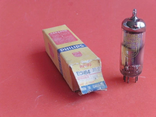 1 tube electronique PHILIPS  ECH84 / vintage valve tube amplifier / NOS (11)