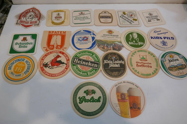 20 diff 1980's German Beer Matts or Coasters Lot of 20 Lot # 8
