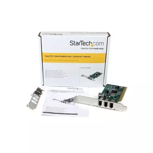 PCI1394MP Startech Texas Instruments (TI) Chipset 4 Port PCI Firewire Card