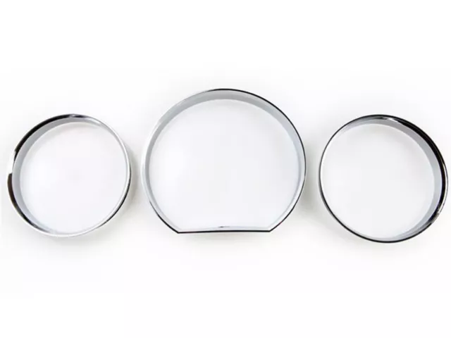 For Mercedes Benz W124 E Class Chrome Dash Gauge Ring Set