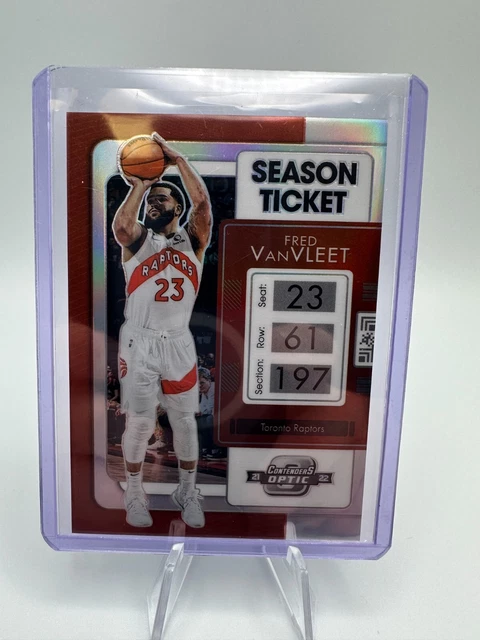 2021-22 Panini Contenders Optic Fred VanVleet Silver Prizm Season Ticket #18