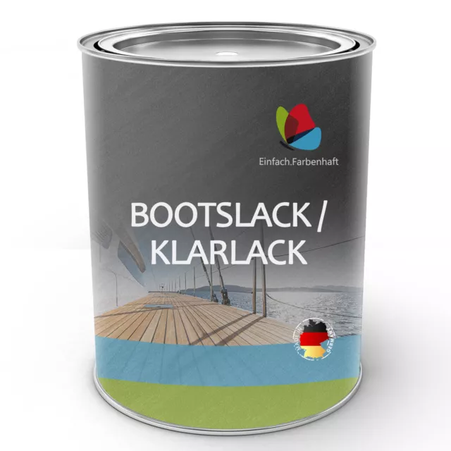 2in1 Bootslack Klarlack Holzlack Holzversiegelung Matt/Glänzend 1-10L EF.35