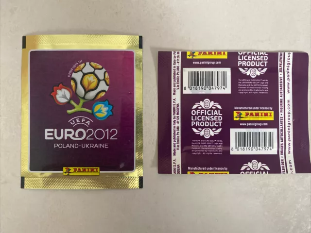 Panini Euro 2012 - Pochette Gold Version packet bustina tute tarjeta