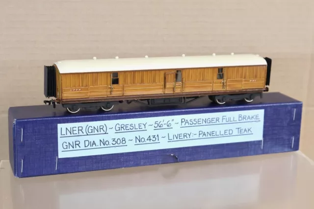 Lawrence Scale Modelle Studley Kit Gebaut Lner Gnr Beifahrer Vollbremswagen 431