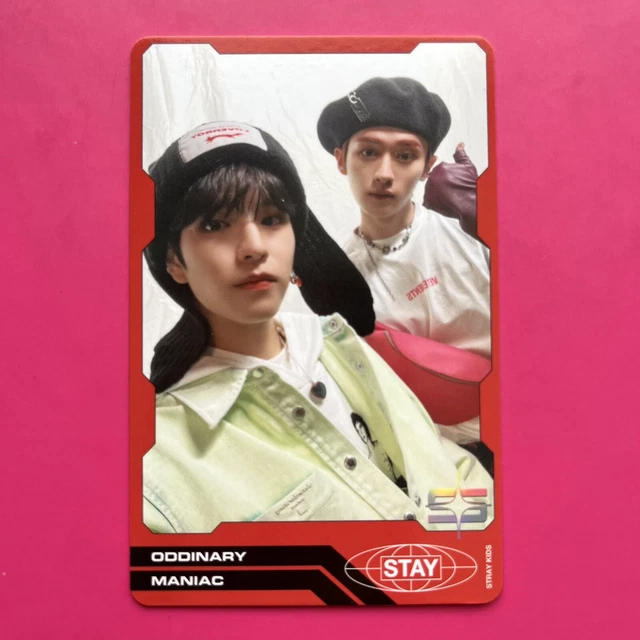 STRAY KIDS OFFICIAL Seungmin Lee Know Minho Red Oddinary Unit Photocard ...