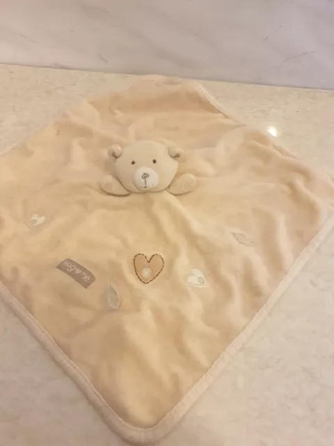 Natures Purest Hug Me teddy bear  Comforter Comfort blankie cream/beige cute