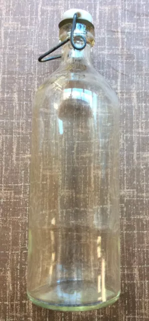 Chemieflasche Apothekerflasche Vorratsflasche Schnappverschluß Historisch