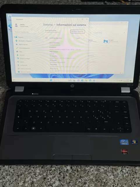 Notebook Pc Portatile Hp G6 I5 8gb No SSD