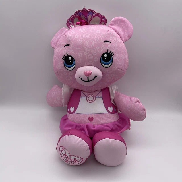Fisher Price Doodle bear princess 16'' washable draw cotton candy pink plush
