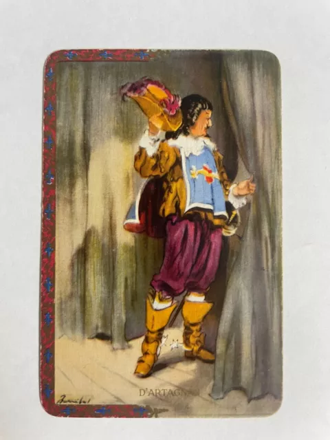 Artist Barribal Dartagnan Man Gent Performer Vintage Rare Retro Art Swap Card x1