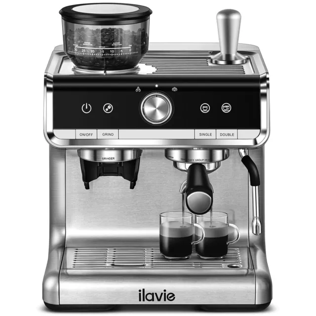 ILAVIE K6 Espresso Machine Pro Grinder Barista Espresso Maker 2.8L Tank *Tested*