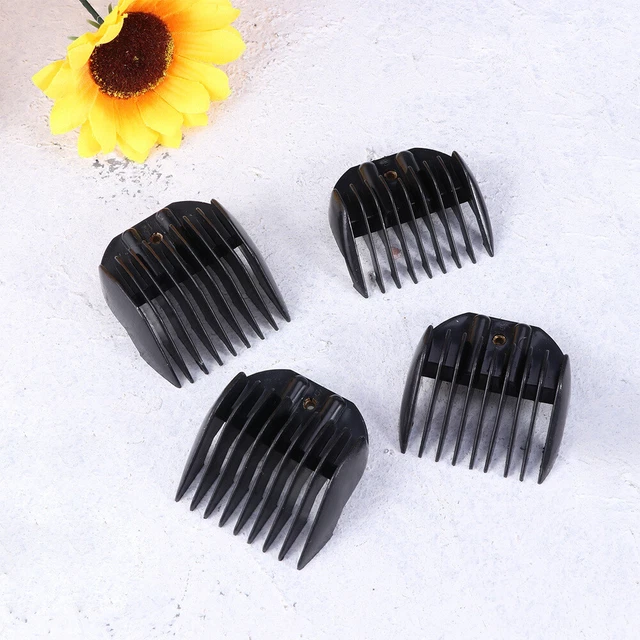 4 pz accessori per acconciatura pettine limite tagliacapelli nero