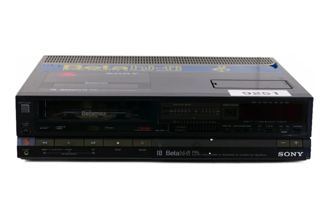 Sony SL-HF100EC | Magnétoscope Betamax | BetaHi-Fi | Compteur de niveau Sony SL-HF100EC | Magnétoscope Betamax | BetaHi-Fi | Compteur de niveau