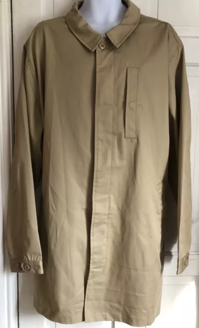 MENS JACAMO COAT Long Trench Coat Camel Size XL New With Tags