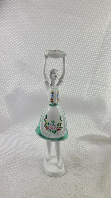 Hollohaza Hungry Hand Painted Hungarian Pillow Dancer Figurine Traditional