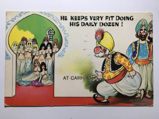 1970s Bamforth & Co Comic Series Postcard No. 142 - Cairns North Queensland