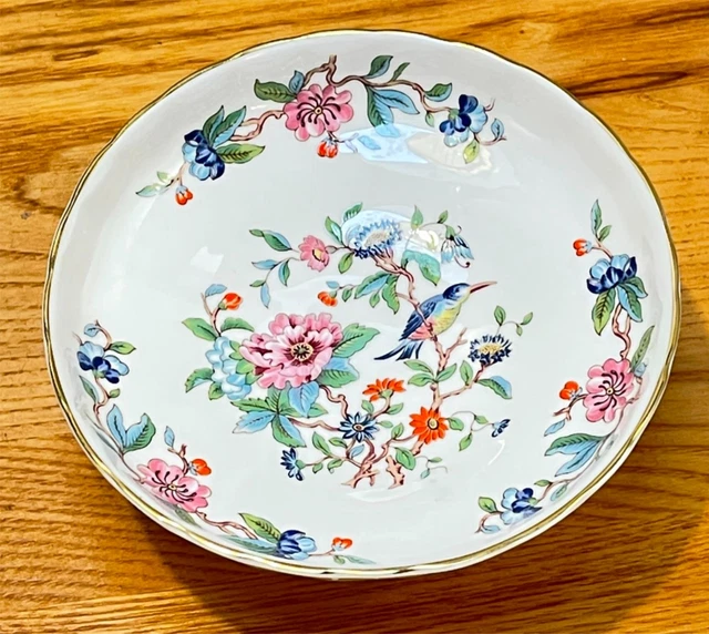 Aynsley Footed Bowl 5 inch Pembroke Pattern Porcelain Dish Candy Fruit Vintage