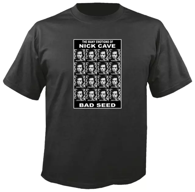 Tee Shirt New Unisex featuring The many emotions of NICK CAVE BAD SEED t shirt