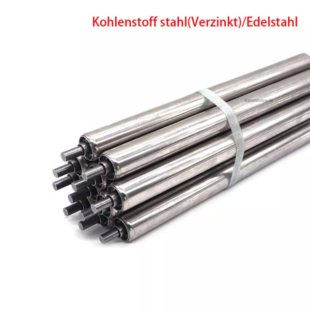 Ø25-60mm Tragrolle Förderband Länge 200-1000mm Rollenbahn Edelstahl Förderrolle