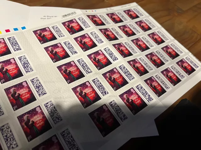 50 x francobolli prima classe Royal Mail