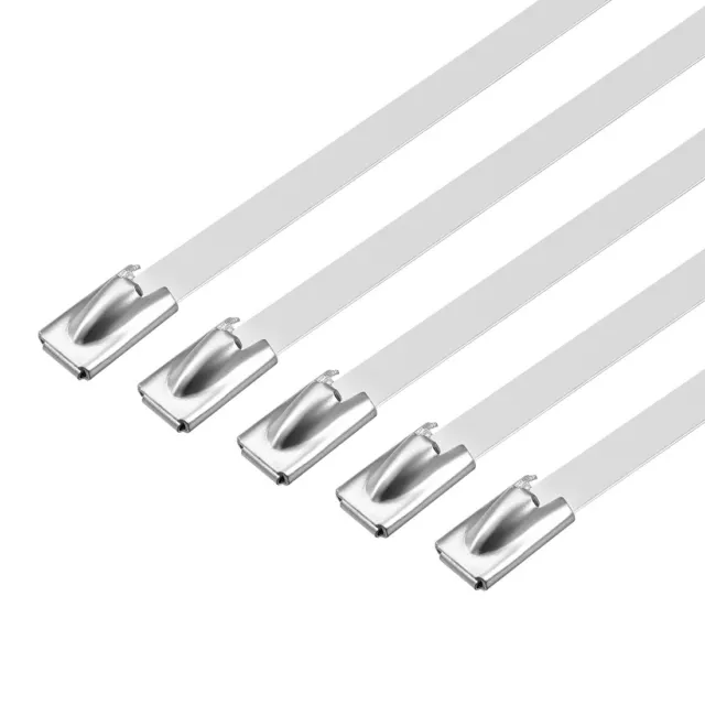 30 Pouce Inoxydable Acier Câble Zip Attaches 0,18 Pouce Métal Échappement 10Pcs