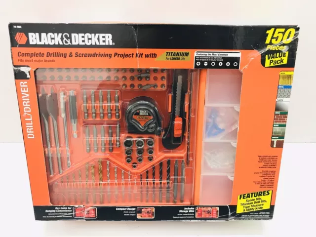 Black and Decker A7216 32 Piece Drill, Nut Driver and Screwdriver Bit Set