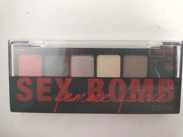 NYX Professional Makeup The Sex Bomb Shadow Palette 6 Shades 0.035 Oz. TSB01