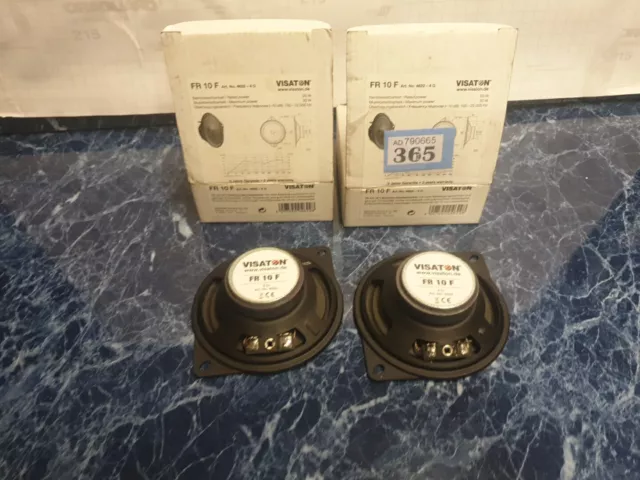 Pair of Visaton FR 10 F Speaker 10 cm (4") 4 Ohm 20w
