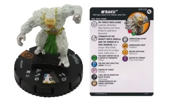Heroclix Monthly OP Kit M'Baku #M19-018 Limited Edition figure w/card New