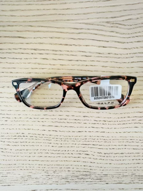 Ralph Lauren RA7089 1693 Pink Tortoise Eyeglasses 53-17-140 Brand New