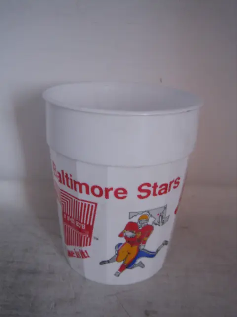 vintage 80s usfl baltimore stars plastic beer cup football vtg philadelphia nfl
