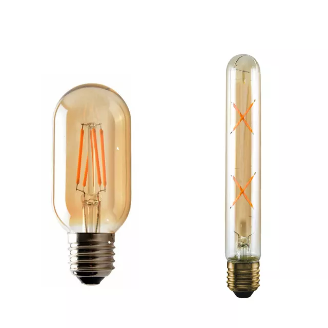 Edison E27 Vintage dimmbare LED lampe  Filament Nostalgie Glühbirne 4W Warmweiß