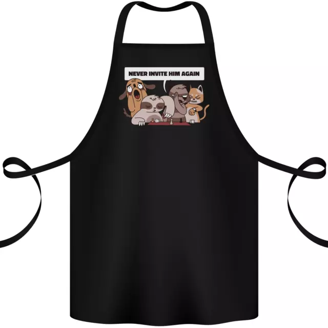 Sloth Board Games Funny Cotton Apron 100% Organic