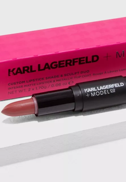 KARL LAGERFELD + MODELL CO maßgeschneiderter Lippenstiftschirm & Skulptur Duo - SIENNA & BELLA