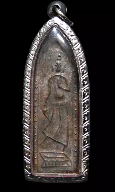 Bronze Phra Leela Nang Talung LP Boon Wat Klang Bang Kaew Thai Amulet