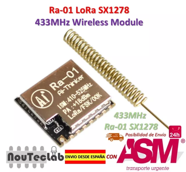 Ra-01 LoRa SX1278 433MHz Wireless Spread Spectrum Transmission Module Ra01