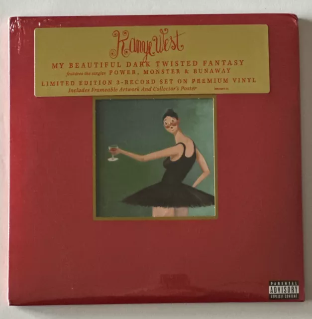 KANYE WEST MY Beautiful Dark Twisted Fantasy 3LP Vinyl Limited 