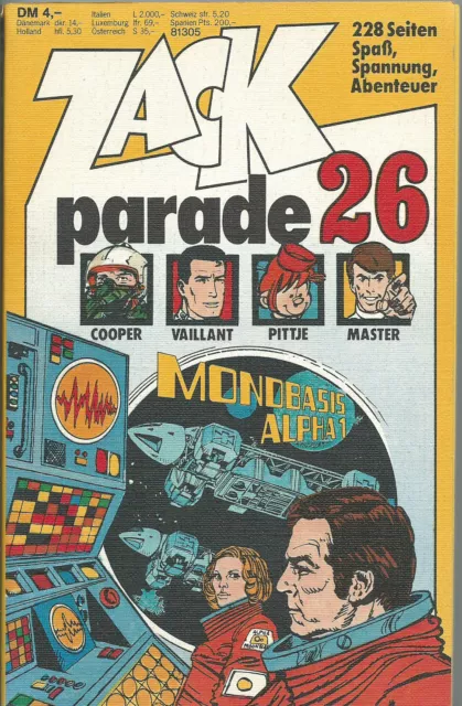 ZACK  PARADE  Nr. 26 Taschenbuch - Koralle Verlag