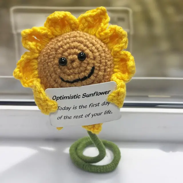 Handmade Gifts Handmade Emotional Support sunflower Dolls Cute P0T0