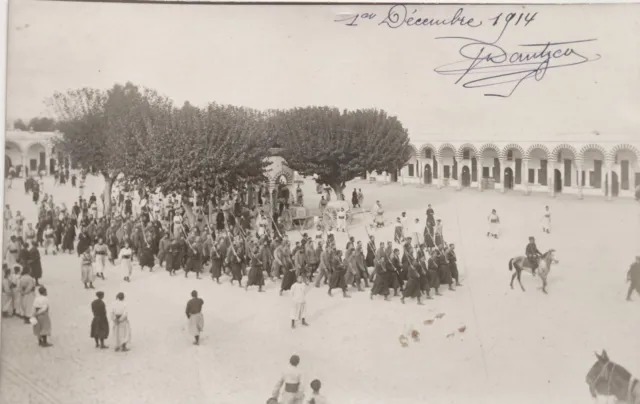 Tunis War 1914-1918, 4th Zouaves Tunisia Military Photo Card WW1, CPA.