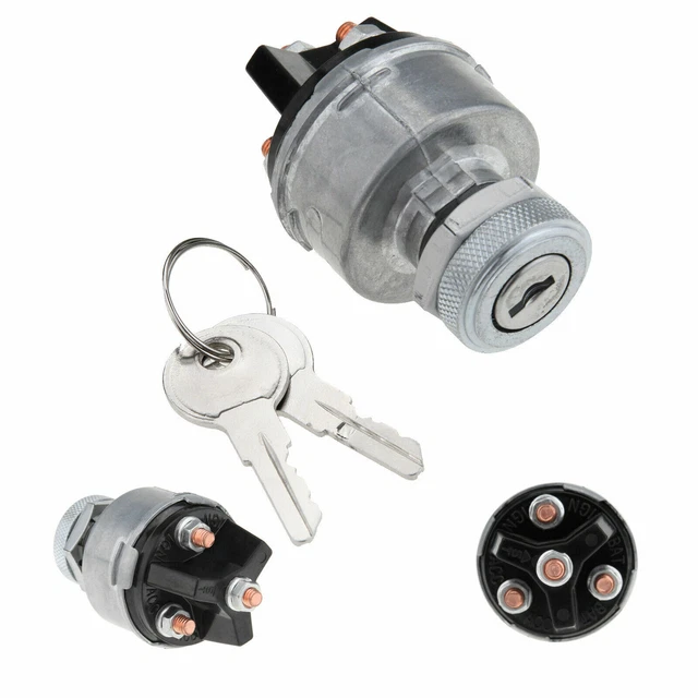 UNIVERSAL IGNITION KEY Starter Switch With 2 Keys For Car Tractor