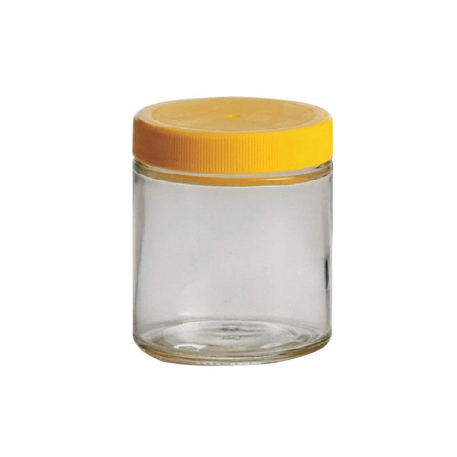 QORPAK 239554 Precleaned Jar,120mL,Glass,Wide,PK24