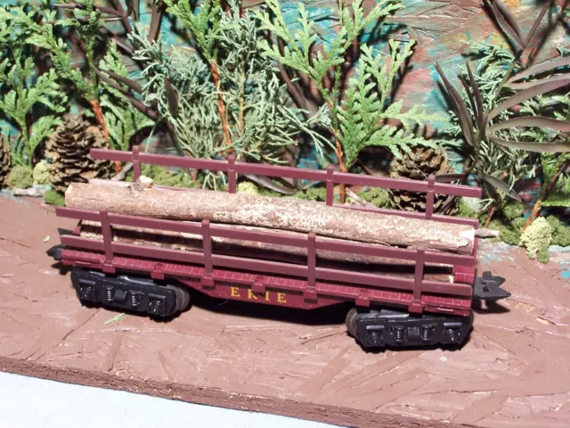 Marx Erie Flat Car with Side Rails