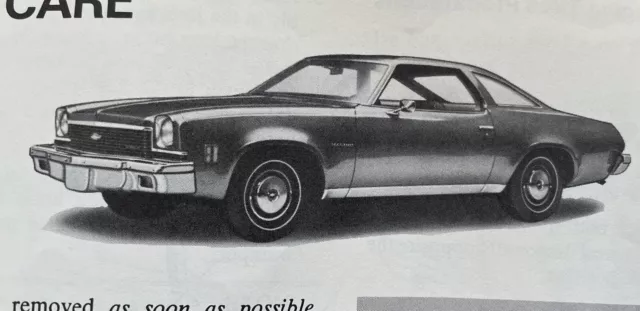 1973 Chevrolet Chevelle Owners Manual (19-56-7)